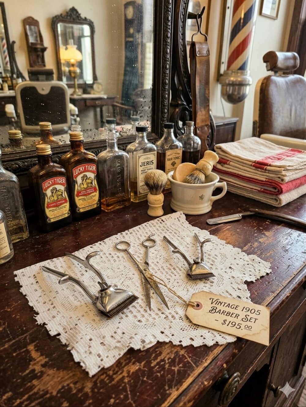 ✂️ Antique Barber Decor Lot | Brown & Sharpe & German Shears